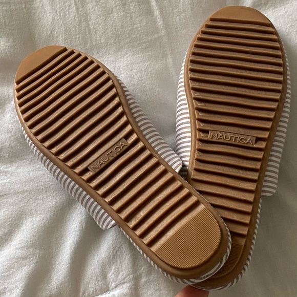 Nautica Labella Tan and White Striped Mule US Women's Size 7.5 New - Picture 5 of 15